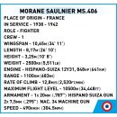 COBI® 5724 - Morane-Saulnier MS.406 - 317 Bauteile
