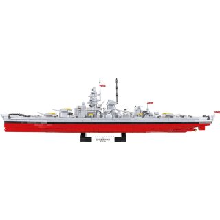 COBI Slagschip Gneisenau – Schaal 1:300, 2417 Blokken, 81 Cm Lang, Historisch Model Uit WOII Met Beweegbare Delen & Displaystandaard, Ideaal Voor Verzamelaars
