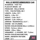 COBI® 2988 - Rolls-Royce Armoured Car 1920 Pattern Mk I - 267 Bauteile