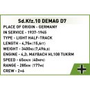COBI® 2273 - Sd.Kfz.10 Demag D7 - 283 Bauteile