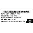 COBI® 3140 - 8.8 cm Flak 18 with Carriage - 360 Bauteile